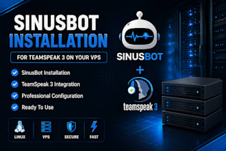 install and configure sinusbot for teamspeak 3 on your vps