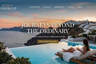 build squarespace luxury travel website concierge service website tourism site