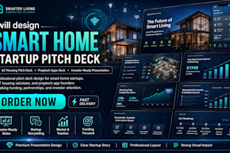 design smart home startup pitch deck iot housing pitch deck proptech apps deck