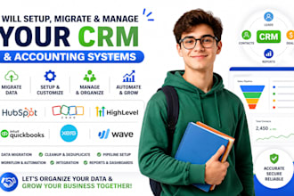 migrate data quickbooks zoho crm hubspot spreadsheet wave xero ghl CRM migration