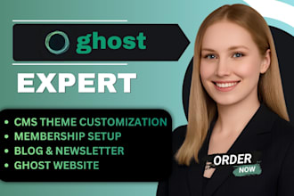 build ghost cms website setup ghost newsletter ghost theme ghost podcast