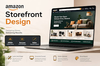 create and design professional amazon store front for your fba brand