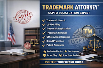 be your trademark attorney, US licensed patent, trademark registration, renewal