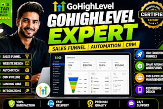 fix setup and automate your gohighlevel workflows funnels and CRM