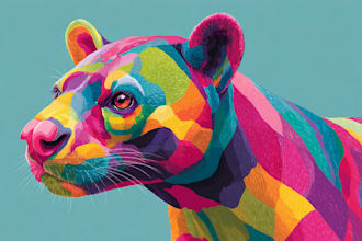 paint custom animal pop art artwork for your beloved pets