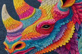 make a marvelous colorful animal pop art and portraits
