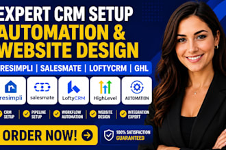 do resimpli salesmate crm setup loftycrm expert webiste ghl automation