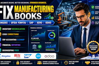 fix manufacturing books on kingdee ufida yonyou sap accounting xero odoo