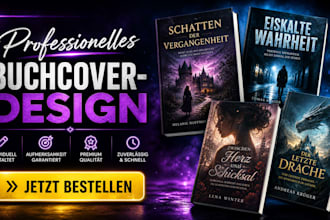design von buchcovern kindle, taschenbuch fantasy cover für amazon KDP