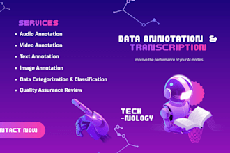 provide accurate data annotation, image labeling, transcription