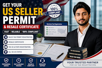 get resale certificate, seller permit in all 50 US state, tax exemption, tax id