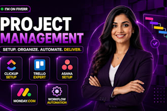 setup clickup trello asana workflow and project management system