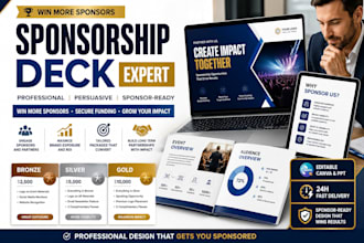 design a sponsorship deck, sponsorship proposal, sponsor pitch deck