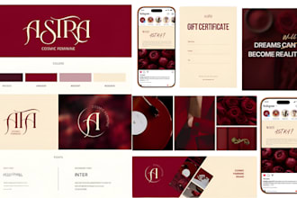 design canva brand identity kit ,canva social media template and brand guideline