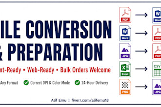 organize, convert and prepare your digital files for print and web