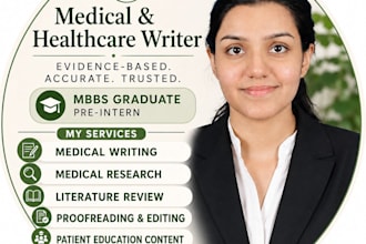 write evidence based medical and healthcare articles
