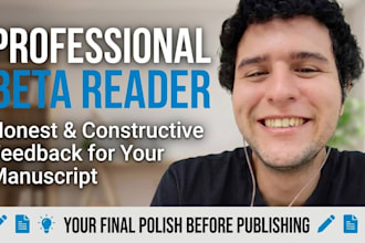 be your dedicated beta reader for your manuscript for all genres