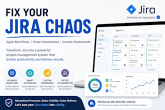 fix jira chaos with agile workflows, automation and dashboard optimization