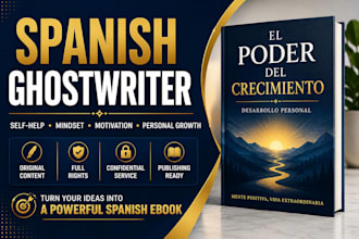 ghostwrite your spanish self help and personal development ebook for KDP