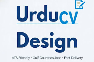 design professional urdu cv and do urdu handwriting typing