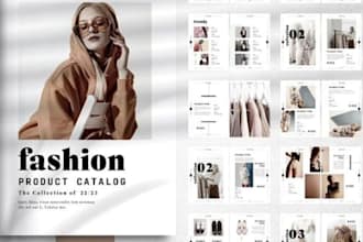 design premium apparel catalog fashion lookbook, line sheet flyer for brands