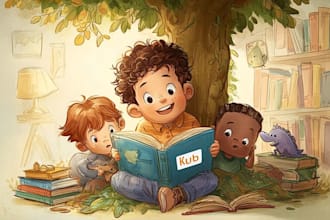 illustrate childrens book pages for you