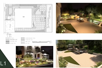 create a professional landscape 2d and 3d design