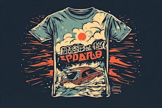design custom vintage t shirt and custom merch tshirt graphic