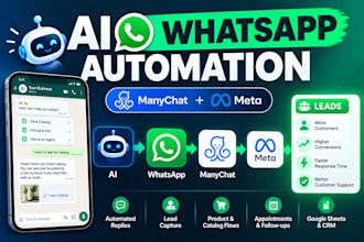 build ai whatsapp automation with manychat by meta