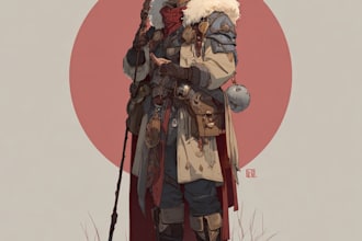 do a fantasy dnd character art and dnd character