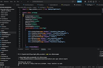 create playwright automation framework using typescript