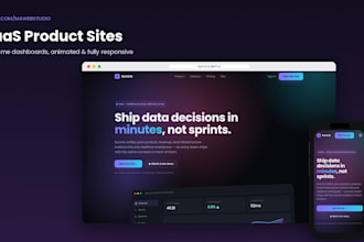 build you a responsive business website in react or HTML CSS