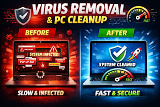 remove malware, spyware, and viruses from your PC remotely