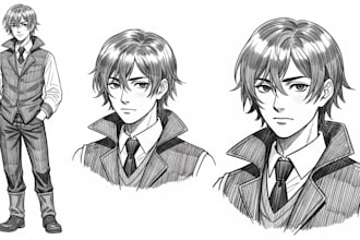 draw sketches with your character