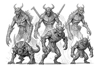 draw fantasy or dnd creatures and monsters