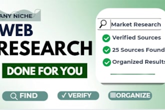 do web research and data collection