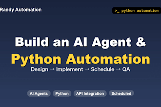build an ai agent and python automation to run your repetitive workflow
