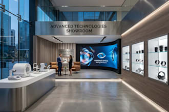 build 3d interactive exhibition hall for product showcases and virtual events