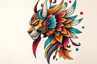 design traditional or modern tribal tattoo art