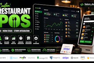 develop custom mern restaurant pos with stripe integration