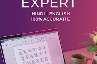 fast and accurate hindi english typing work