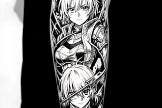 design a custom anime tattoo