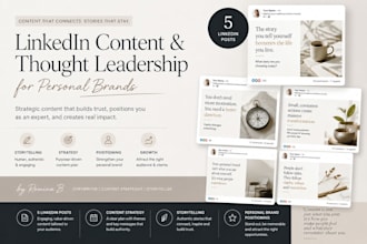 create linkedln content for personal branding
