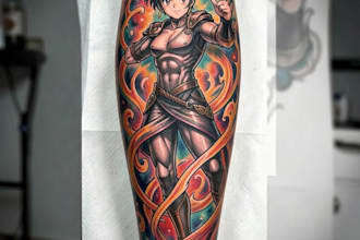 make anime tattoo design