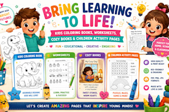 create dot to dot pages, kids workbook, notebook design black, white, kdp upload