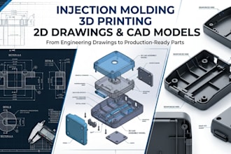 design professional plastic products for injection molding and 3d printing
