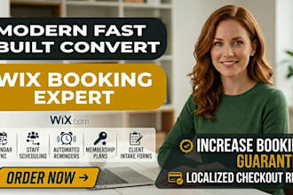 set up wix bookings for handymen, beauty salon, fitness and consultants