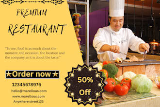 design professional and eye catching flyer for your business