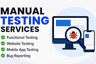 do manual testing and bug reporting