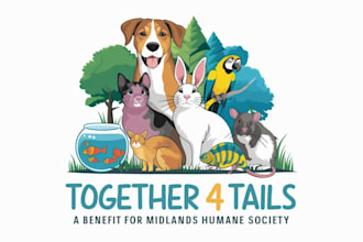 create a professional pet care and pet shop logo design